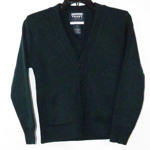 French Toast School uniform Cardigan sweater, V-neck Long sleeve Button down